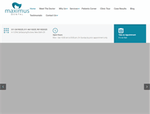 Tablet Screenshot of maximus-dental.com